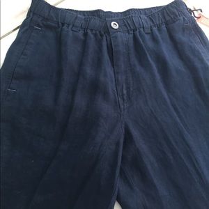 NWT Tommy Bahama Navy Linen Pants